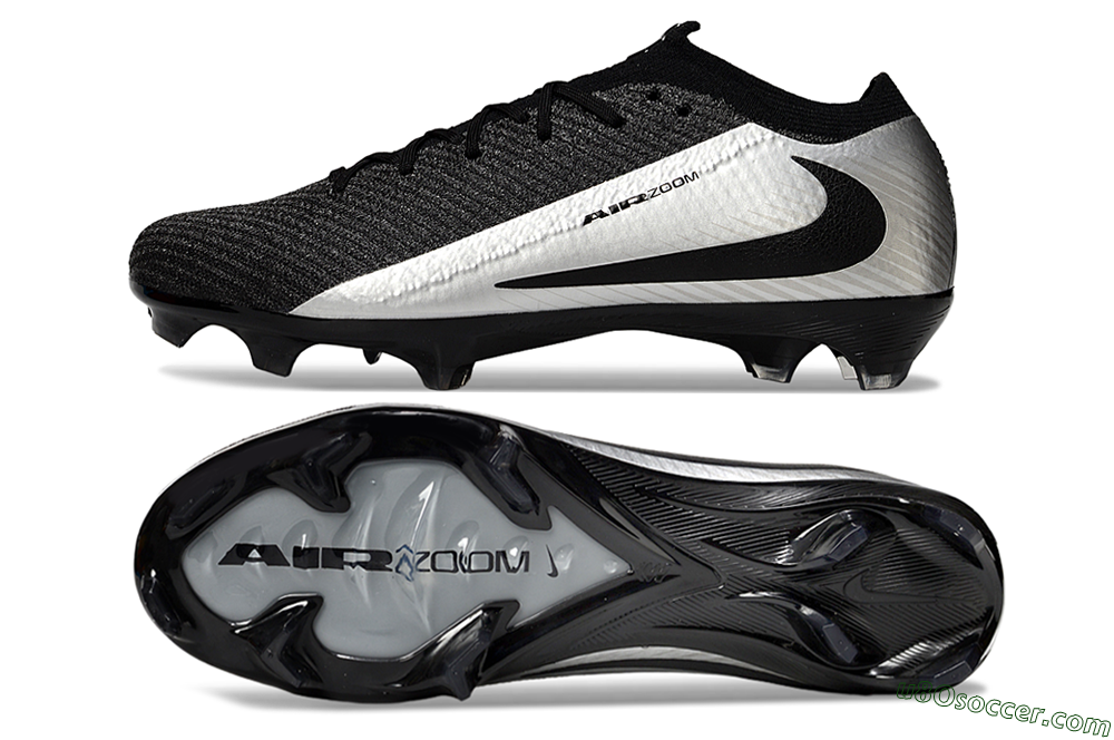 Nike Air Zoom Mercurial Vapor 16 Elite FG Firm Ground Soccer Cleats - Black/Silver 0