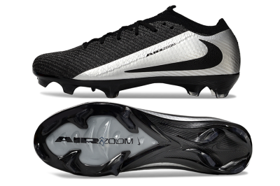 Nike Air Zoom Mercurial Vapor 16 Elite FG Firm Ground Soccer Cleats - Black/Silver