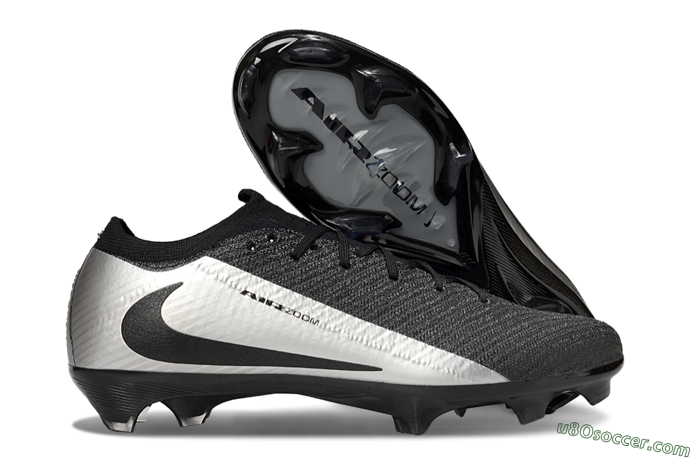 Nike Air Zoom Mercurial Vapor 16 Elite FG Firm Ground Soccer Cleats - Black/Silver 1