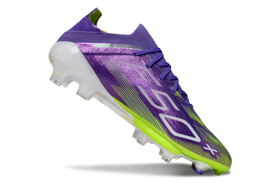 Adidas F50+ Elite Lightstrike Pro FG Firm Ground Soccer Cleats - Purple/Yellow/White
