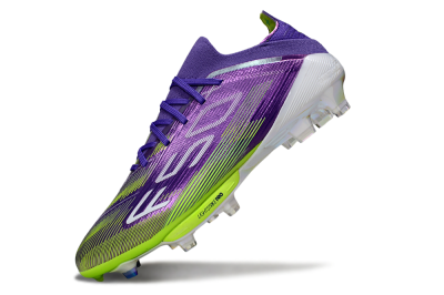 Adidas F50+ Elite Lightstrike Pro FG Firm Ground Soccer Cleats - Purple/Yellow/White