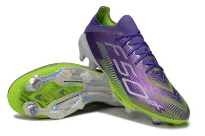 Adidas F50+ Elite Lightstrike Pro FG Firm Ground Soccer Cleats - Purple/Yellow/White