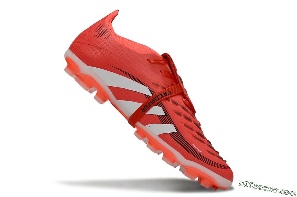Adidas Predator Elite Foldover Tongue TF Artificial Turf Soccer Shoes - Red/White/Black 4