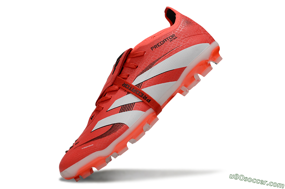 Adidas Predator Elite Foldover Tongue TF Artificial Turf Soccer Shoes - Red/White/Black 5