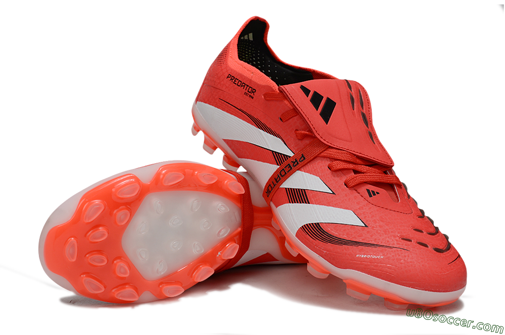 Adidas Predator Elite Foldover Tongue TF Artificial Turf Soccer Shoes - Red/White/Black 3