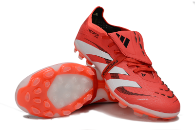 Adidas Predator Elite Foldover Tongue TF Artificial Turf Soccer Shoes - Red/White/Black