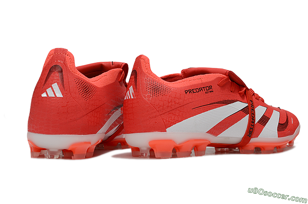 Adidas Predator Elite Foldover Tongue TF Artificial Turf Soccer Shoes - Red/White/Black 6