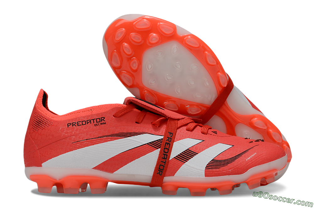 Adidas Predator Elite Foldover Tongue TF Artificial Turf Soccer Shoes - Red/White/Black 1