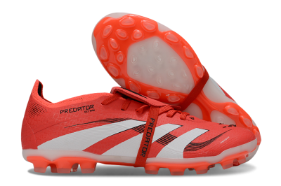 Adidas Predator Elite Foldover Tongue TF Artificial Turf Soccer Shoes - Red/White/Black