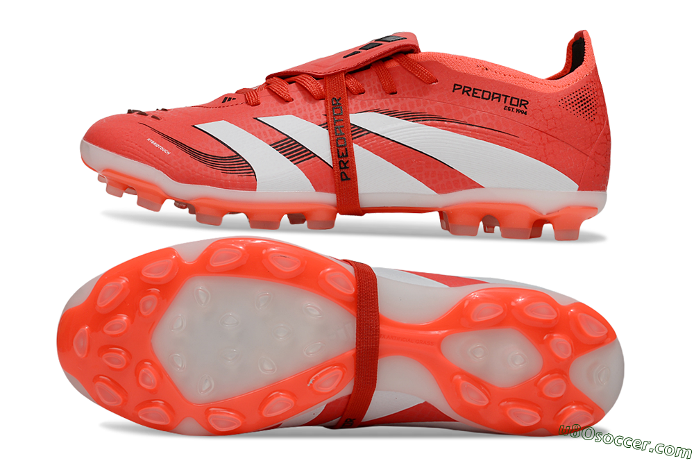 Adidas Predator Elite Foldover Tongue TF Artificial Turf Soccer Shoes - Red/White/Black 0