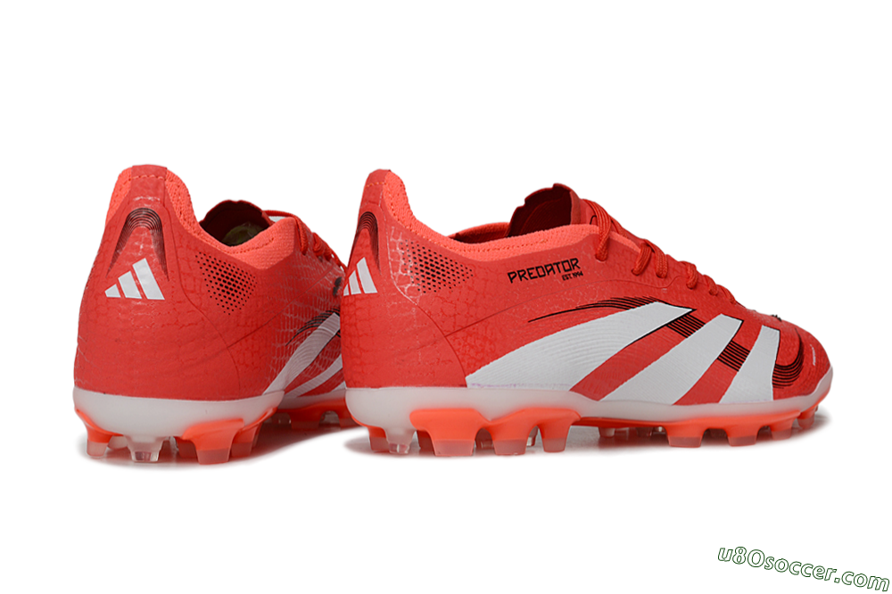 Adidas Predator 25 Elite TF Artificial Turf Soccer Shoes - Red/White/Black 6