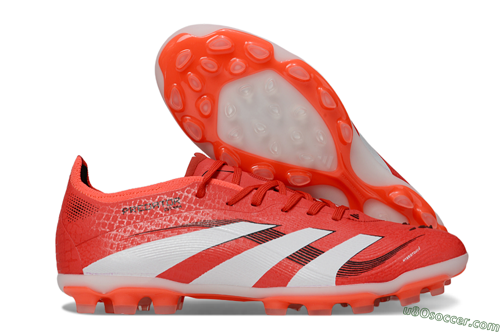 Adidas Predator 25 Elite TF Artificial Turf Soccer Shoes - Red/White/Black 1