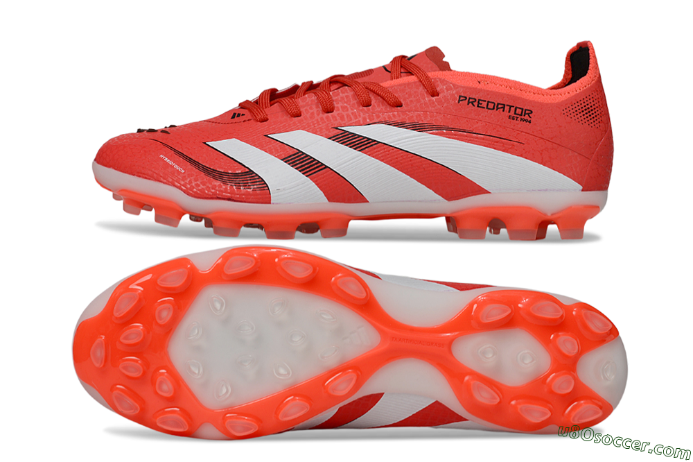 Adidas Predator 25 Elite TF Artificial Turf Soccer Shoes - Red/White/Black 0
