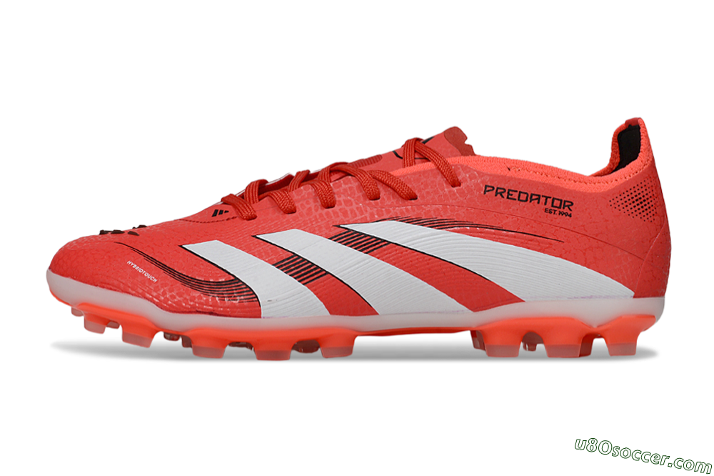 Adidas Predator 25 Elite TF Artificial Turf Soccer Shoes - Red/White/Black 2