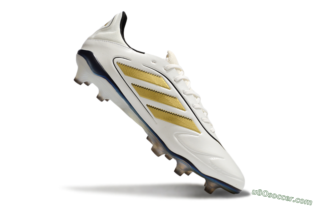 Adidas Copa Pure 3 Elite FG Firm Ground Soccer Cleats - White/Gold/Black 4