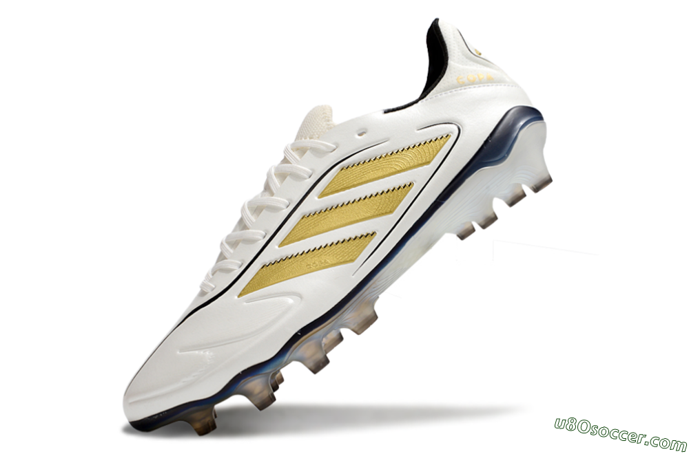 Adidas Copa Pure 3 Elite FG Firm Ground Soccer Cleats - White/Gold/Black 5