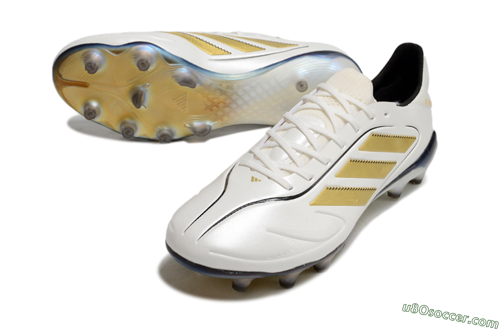 Adidas Copa Pure 3 Elite FG Firm Ground Soccer Cleats - White/Gold/Black 3