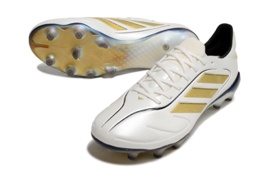 Adidas Copa Pure 3 Elite FG Firm Ground Soccer Cleats - White/Gold/Black