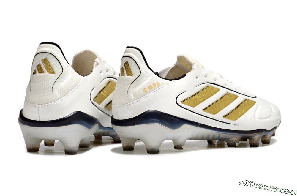 Adidas Copa Pure 3 Elite FG Firm Ground Soccer Cleats - White/Gold/Black 6