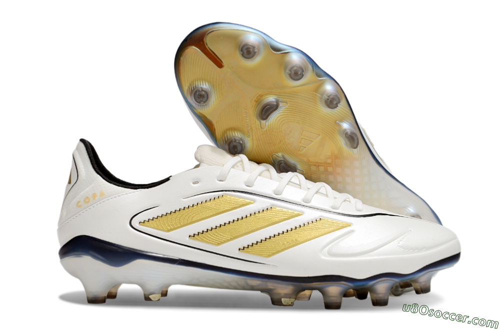Adidas Copa Pure 3 Elite FG Firm Ground Soccer Cleats - White/Gold/Black 1
