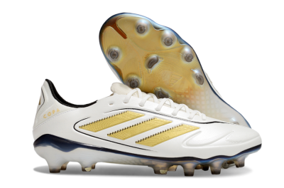 Adidas Copa Pure 3 Elite FG Firm Ground Soccer Cleats - White/Gold/Black