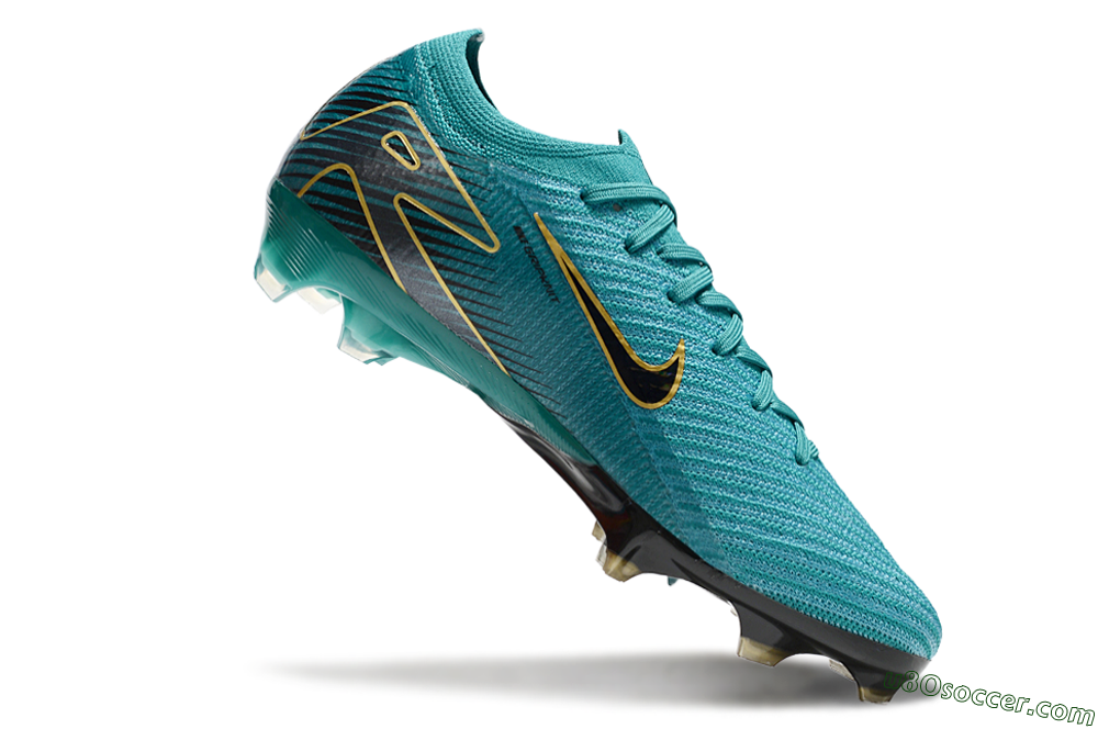 Nike Air Zoom Mercurial Vapor 16 Elite FG Firm Ground Soccer Cleats - Green/Gold/Black 4