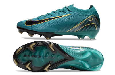 Nike Air Zoom Mercurial Vapor 16 Elite FG Firm Ground Soccer Cleats - Green/Gold/Black
