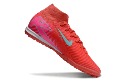 Nike Air Zoom Mercurial Superfly 10 Elite TF Artificial Turf Soccer Shoes - Red/Jade/Pink