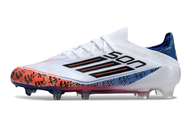 Adidas F50 Elite FG Firm Ground Soccer Cleats - White/Red/Blue