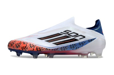 Adidas F50 Elite Laceless FG Firm Ground Soccer Cleats - White/Red/Blue