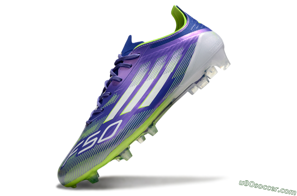 Adidas F50 Elite FG Firm Ground Soccer Cleats - Purple/Yellow/White 5