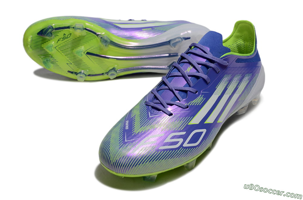 Adidas F50 Elite FG Firm Ground Soccer Cleats - Purple/Yellow/White 3