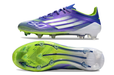 Adidas F50 Elite FG Firm Ground Soccer Cleats - Purple/Yellow/White