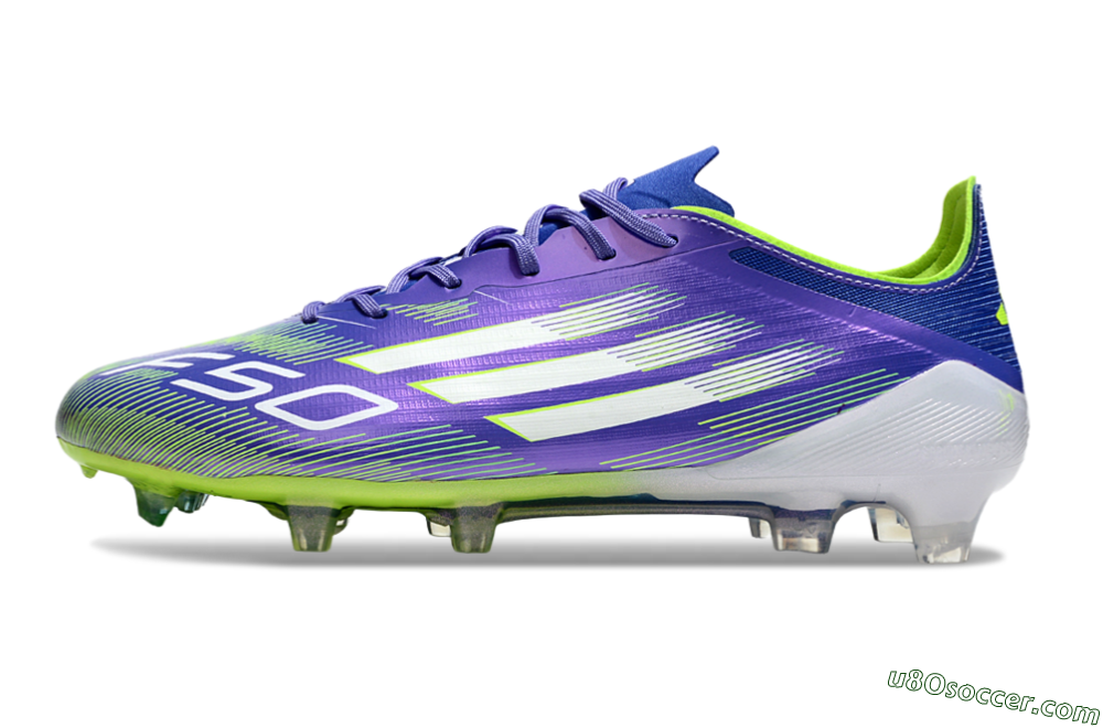 Adidas F50 Elite FG Firm Ground Soccer Cleats - Purple/Yellow/White 2