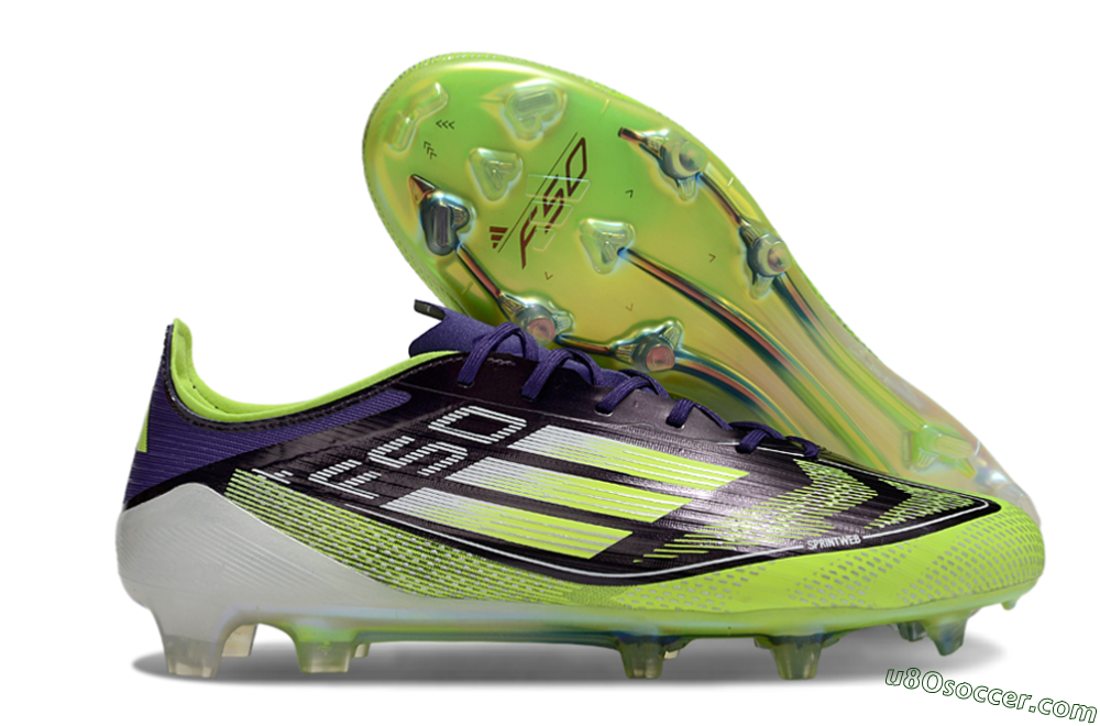 Adidas F50 Elite FG Firm Ground Soccer Cleats - Purple/Yellow/White 1