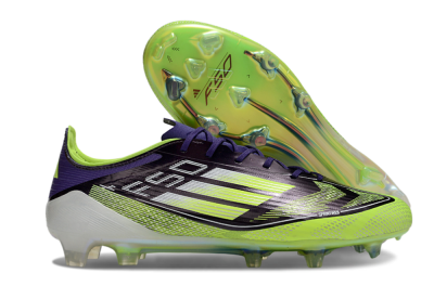 Adidas F50 Elite FG Firm Ground Soccer Cleats - Purple/Yellow/White