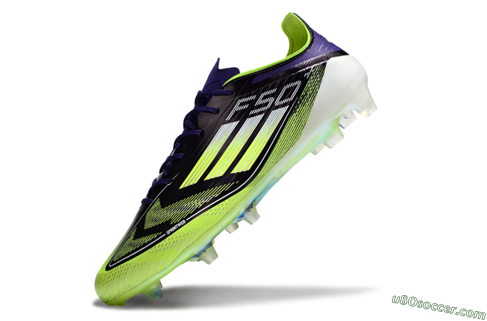 Adidas F50 Elite FG Firm Ground Soccer Cleats - Purple/Yellow/White 5