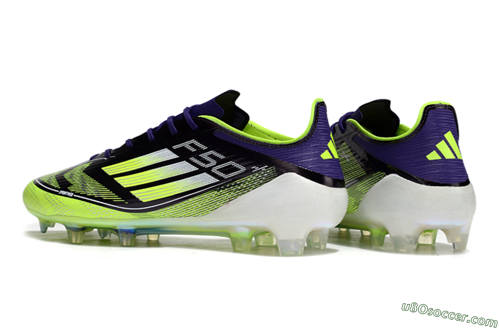 Adidas F50 Elite FG Firm Ground Soccer Cleats - Purple/Yellow/White 6