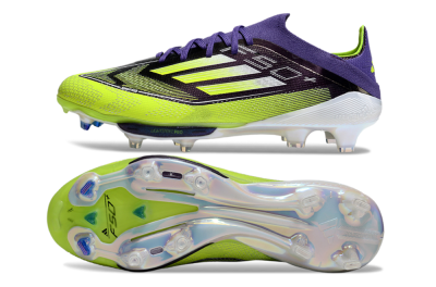 Adidas F50+ Elite Lightstrike Pro FG Firm Ground Soccer Cleats - Purple/Yellow/White