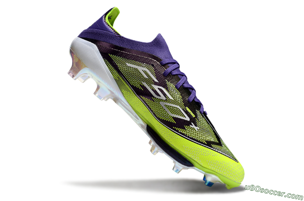 Adidas F50+ Elite Lightstrike Pro FG Firm Ground Soccer Cleats - Purple/Yellow/White 4