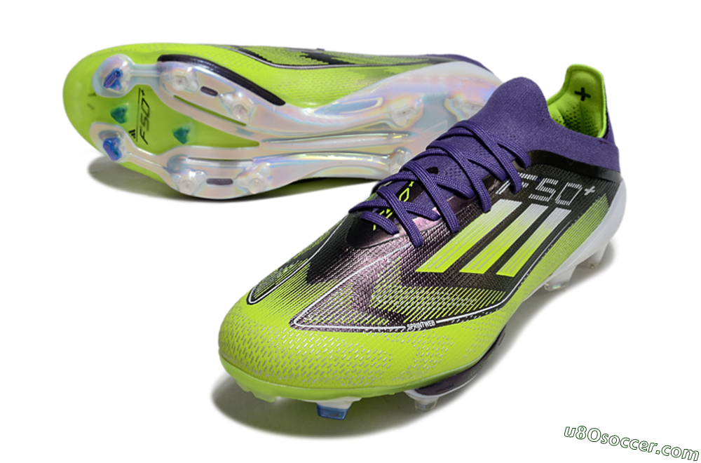 Adidas F50+ Elite Lightstrike Pro FG Firm Ground Soccer Cleats - Purple/Yellow/White 3