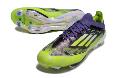 Adidas F50+ Elite Lightstrike Pro FG Firm Ground Soccer Cleats - Purple/Yellow/White