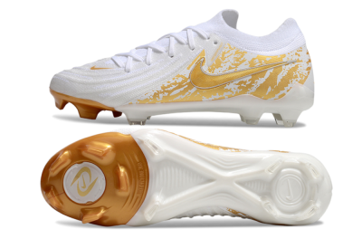 Nike Phantom GX Elite FG Firm Ground Soccer Cleats - White/Gold
