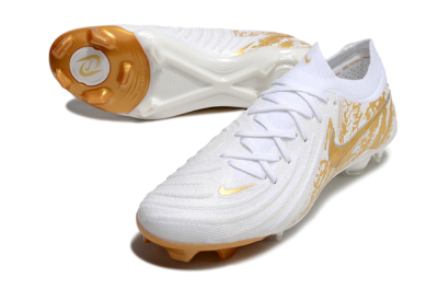 Nike Phantom GX Elite FG Firm Ground Soccer Cleats - White/Gold
