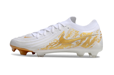 Nike Phantom GX Elite FG Firm Ground Soccer Cleats - White/Gold