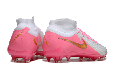 Nike Phantom Luna Elite NU FG Firm Ground Soccer Cleats - White/Pink/Gold