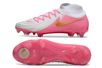 Nike Phantom Luna Elite NU FG Firm Ground Soccer Cleats - White/Pink/Gold
