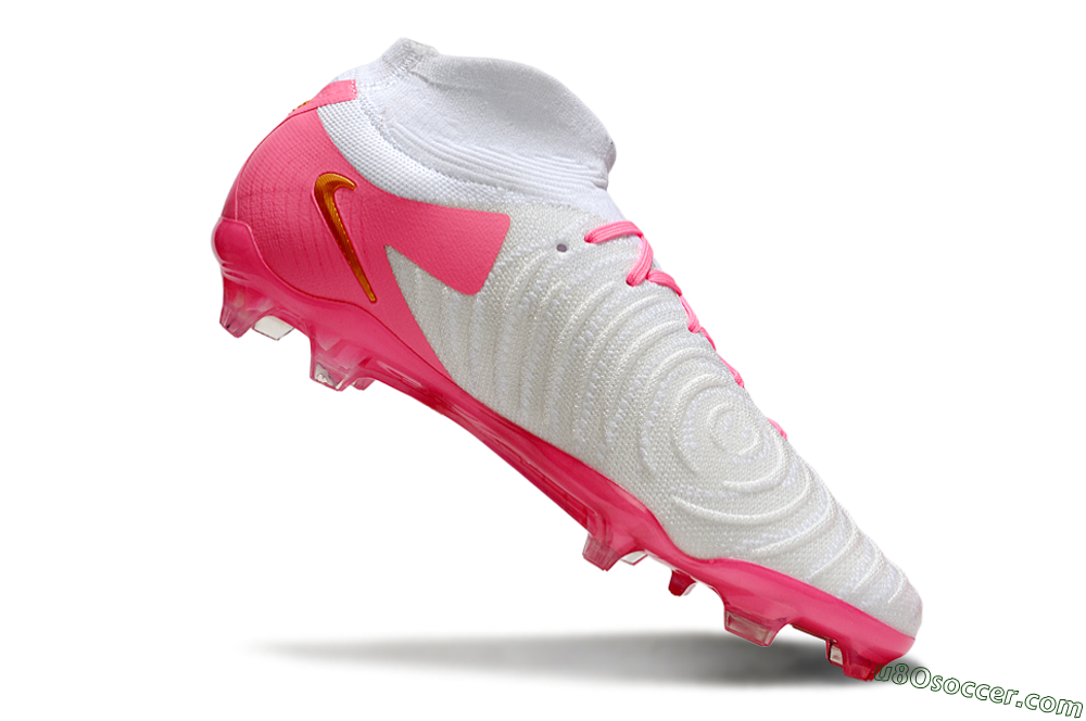 Nike Phantom Luna Elite NU FG Firm Ground Soccer Cleats - White/Pink/Gold 3