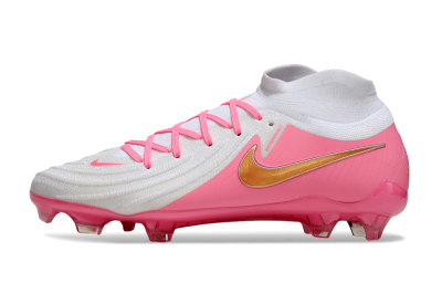 Nike Phantom Luna Elite NU FG Firm Ground Soccer Cleats - White/Pink/Gold