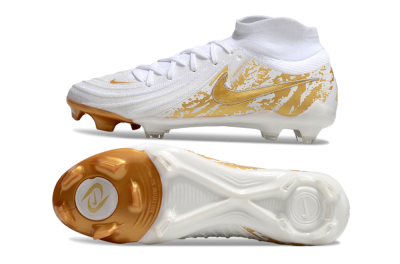 Nike Phantom Luna Elite NU FG Firm Ground Soccer Cleats - White/Gold